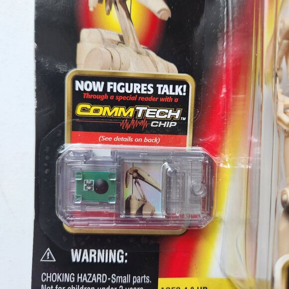1998 Star Wars Episode I Battle Droid With Blaster Rifle & CommTech Chip VTG - Picture 3 of 8